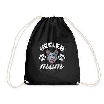 Australian Cattle Dog Mother - Drawstring Bag - black - Front