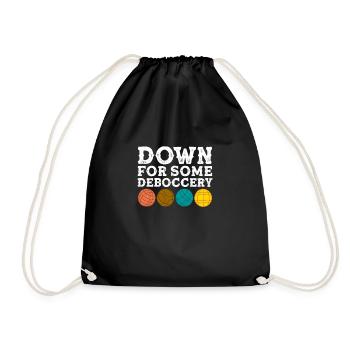 Bocce Bocce Ball Bouler Boulen Cadeau - Sac de sport léger - noir - Devant