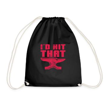 Blacksmith - Drawstring Bag - black - Front