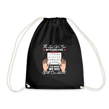 Braille Braille Blind Gift - Sac de sport léger - noir - Devant