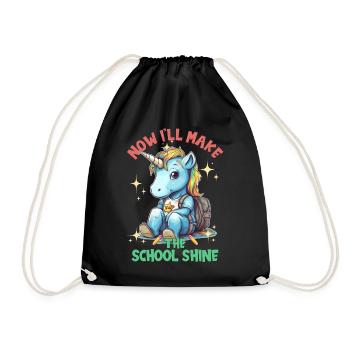 Écolier pour l’inscription à l’école Au revoir Maternelle - Sac de sport léger - noir - Devant