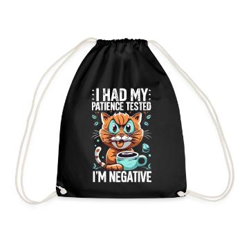 Drôle de chat amoureux des chats Chat Dire - Sac de sport léger - noir - Devant