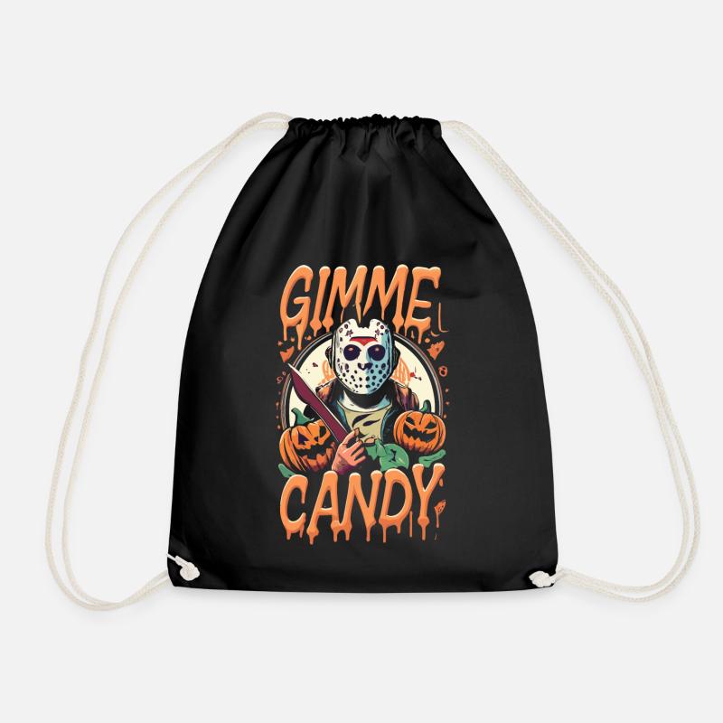 Halloween Gimme Candy Spooky Saison - Sac de sport léger - noir