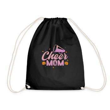 Cheerleader Cheerleading Sport Gymnastics Gift - Drawstring Bag - black - Front