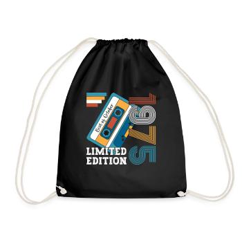 48e anniversaire octobre millésime 1975 cassette - Sac de sport léger - noir - Devant