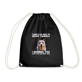 Bouvier australien - Sac de sport léger - noir - Devant