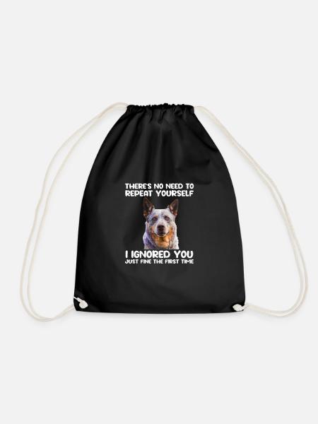 Australian Cattle Dog - Turnbeutel - Schwarz
