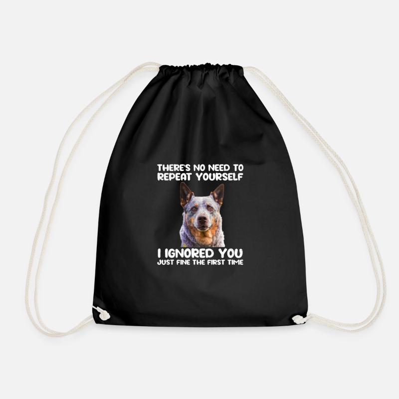 Australian Cattle Dog - Turnbeutel - Schwarz