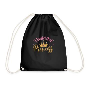 Baton Twirling - Drawstring Bag - black - Front
