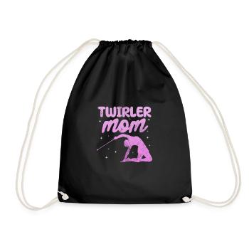 Baton Twirling - Drawstring Bag - black - Front