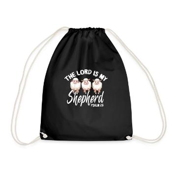 Bible Bible Versets chrétiens Don de Jésus - Sac de sport léger - noir - Devant