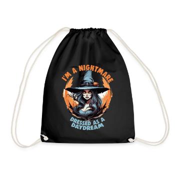 Magical Dark Art Occult Witch Designs - Drawstring Bag - black - Front