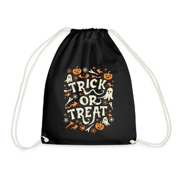 Trick or Treat Joyeux Halloween - Sac de sport léger - noir - Devant