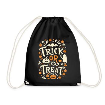 Trick or Treat Joyeux Halloween - Sac de sport léger - noir - Devant