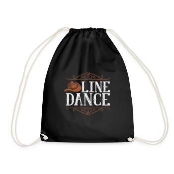 Danse en ligne - Sac de sport léger - noir - Devant