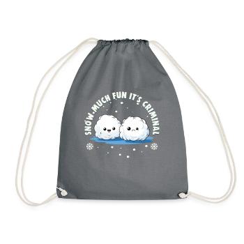 Snowball Fight Crew - Snow much fun it’s criminal - Sac de sport léger - gris - Devant