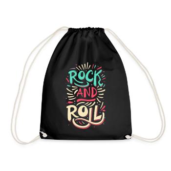 Devise de la déclaration rock and roll - Sac de sport léger - noir - Devant