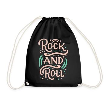 Devise de la déclaration rock and roll - Sac de sport léger - noir - Devant