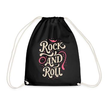 Devise de la déclaration rock and roll - Sac de sport léger - noir - Devant