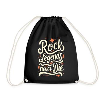 Les légendes du rock ne meurent jamais Rock N Roll Musik - Sac de sport léger - noir - Devant