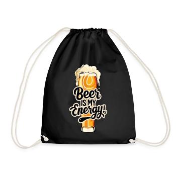 La bière est mon Energy Beer Drinker Beer Lovers - Sac de sport léger - noir - Devant
