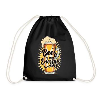 La bière est mon Energy Beer Drinker Beer Lovers - Sac de sport léger - noir - Devant