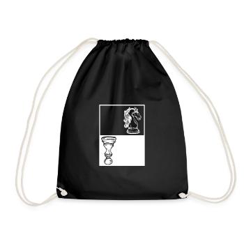 Joueur d’échecs Checkmate Chessboard - Sac de sport léger - noir - Devant