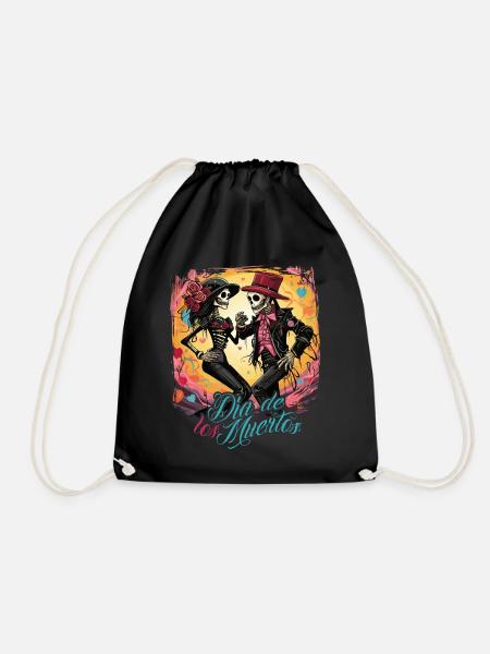 Dia De Los Muertos Mexiko Tag Der Toten Design - Turnbeutel - Schwarz