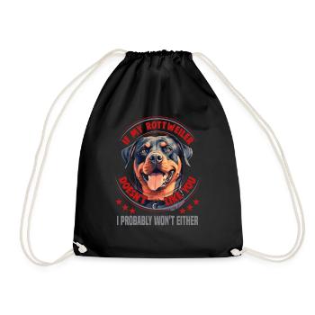 Hunde Rottweiler Hundeliebhaber - Turnbeutel - Schwarz - Vorne
