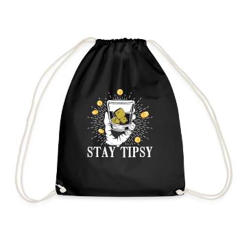 Bartender Waiter Bartender Cocktail Bar Barmaid - Drawstring Bag - black - Front