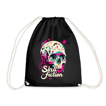 Skull Fiction Totenkopf Totenschädel - Sac de sport léger - noir - Devant