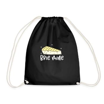 Cheese Cheesecake Food Gift - Drawstring Bag - black - Front