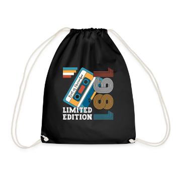 42e anniversaire novembre Vintage 1981 cassette - Sac de sport léger - noir - Devant