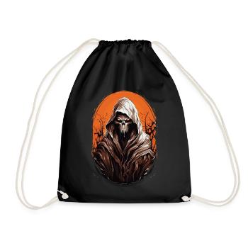 Spooky Halloween Grim Reaper Grim Reaper - Drawstring Bag - black - Front