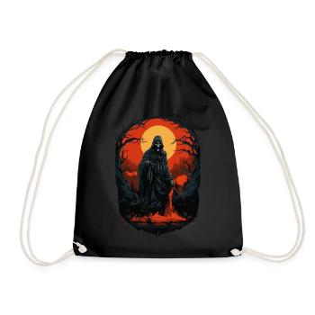 Spooky Halloween Grim Reaper Grim Reaper - Drawstring Bag - black - Front