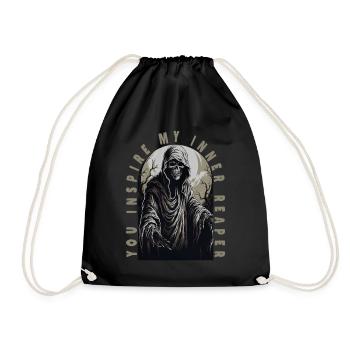 Creepy Grim ReaperYou Inspire My Inner Reaper - Drawstring Bag - black - Front