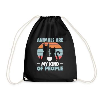 Dog Rescue Designs for Animal Rights Activists - Drawstring Bag - black - Front