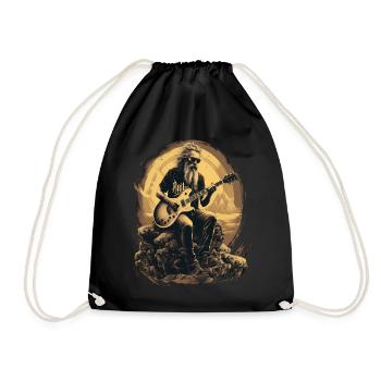 Guitarist Guitar Guitar Player Gift - Drawstring Bag - black - Front