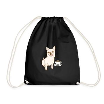 Chihuahua chien chien école chien propriétaire cadeau - Sac de sport léger - noir - Devant
