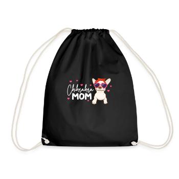 Chihuahua chien chien école chien propriétaire cadeau - Sac de sport léger - noir - Devant