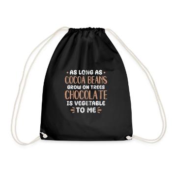 Chocolat - Sac de sport léger - noir - Devant