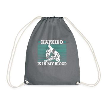 Hapkido Fighter Trainer Hapkido Dojo - Drawstring Bag - grey - Front