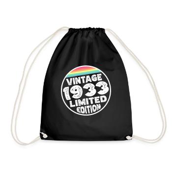 Limited Edition since 1933 Birthday Gift - Drawstring Bag - black - Front