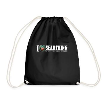 I Love Searching Suche nach dem fehlenden - Turnbeutel - Schwarz - Vorne