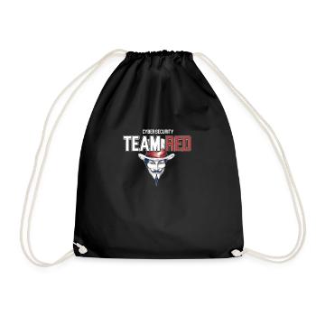 Team Red Ascent: White-Hat Cyber Warriors - Drawstring Bag - black - Front
