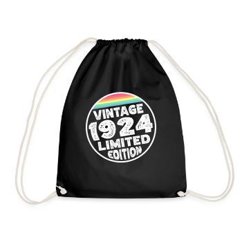 Limited Edition since 1924 birthday gift - Drawstring Bag - black - Front