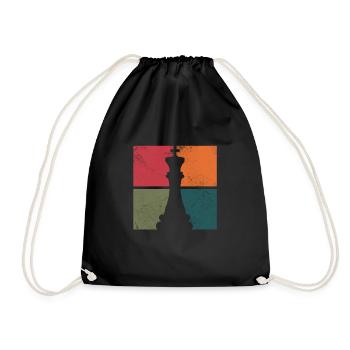 Chess - Drawstring Bag - black - Front