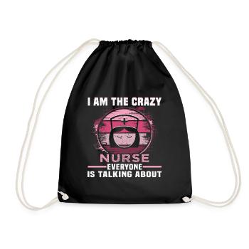 Infirmière Anniversaire Design Soignant Médecin - Sac de sport léger - noir - Devant