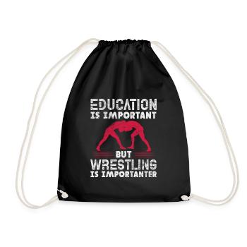 Wrestling - Turnbeutel - Schwarz - Vorne