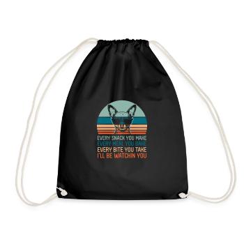 Chihuahua chien chien école chien propriétaire cadeau - Sac de sport léger - noir - Devant